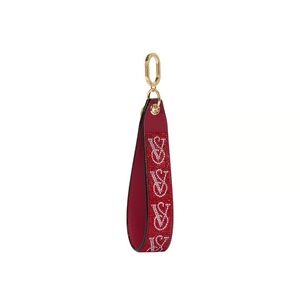 Victoria's Secret Wristlet Strap Keychain. Red Lacquer